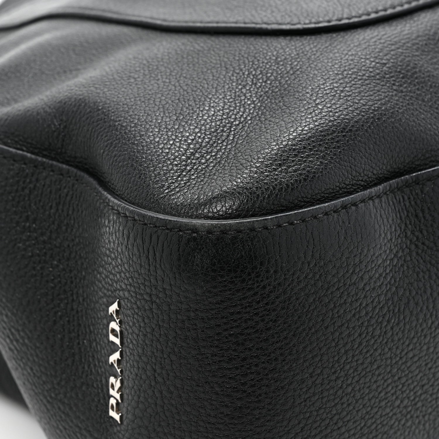 Prada Vitello Daino Medium Pocket Hobo Bag Black 9 of 12