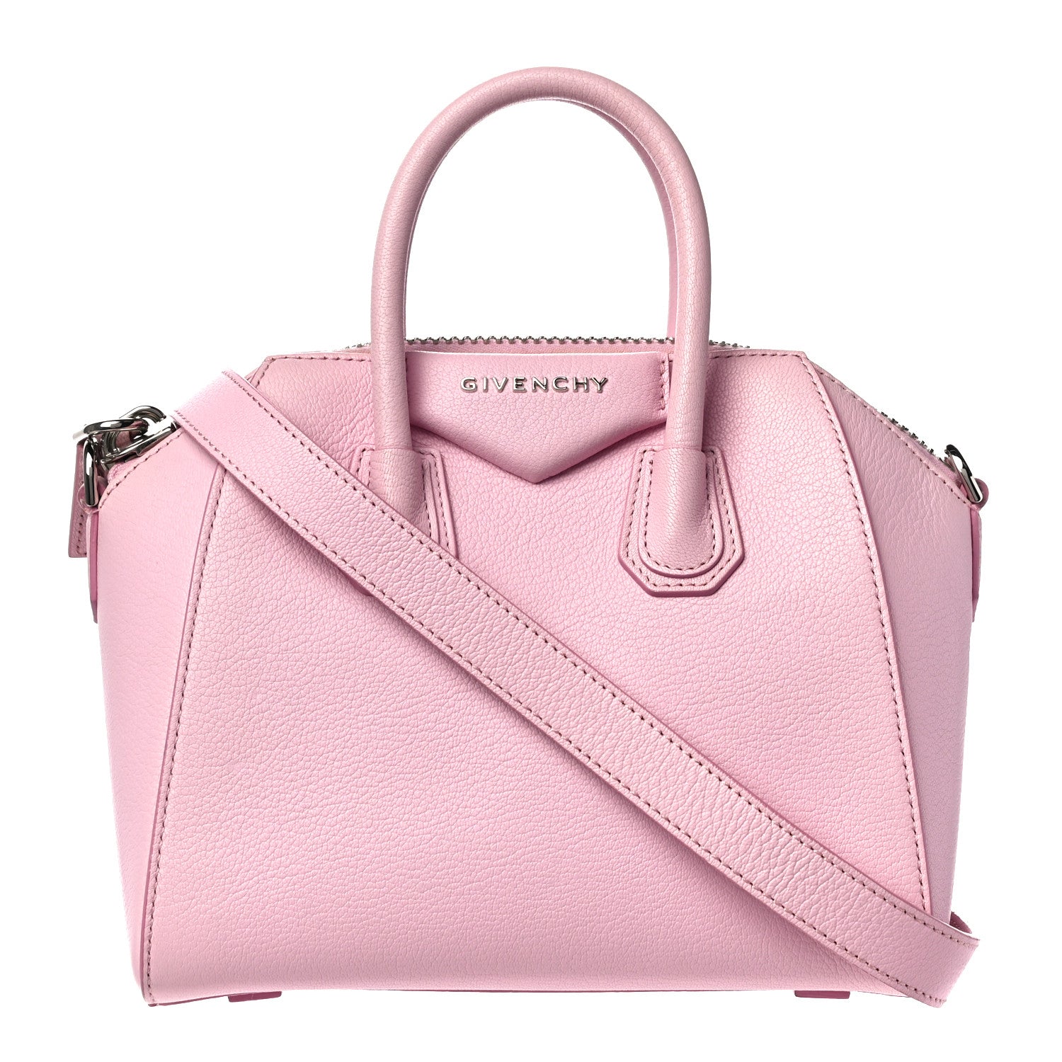 Givenchy Sugar Goatskin Mini Antigona Bright Pink 1 of 15