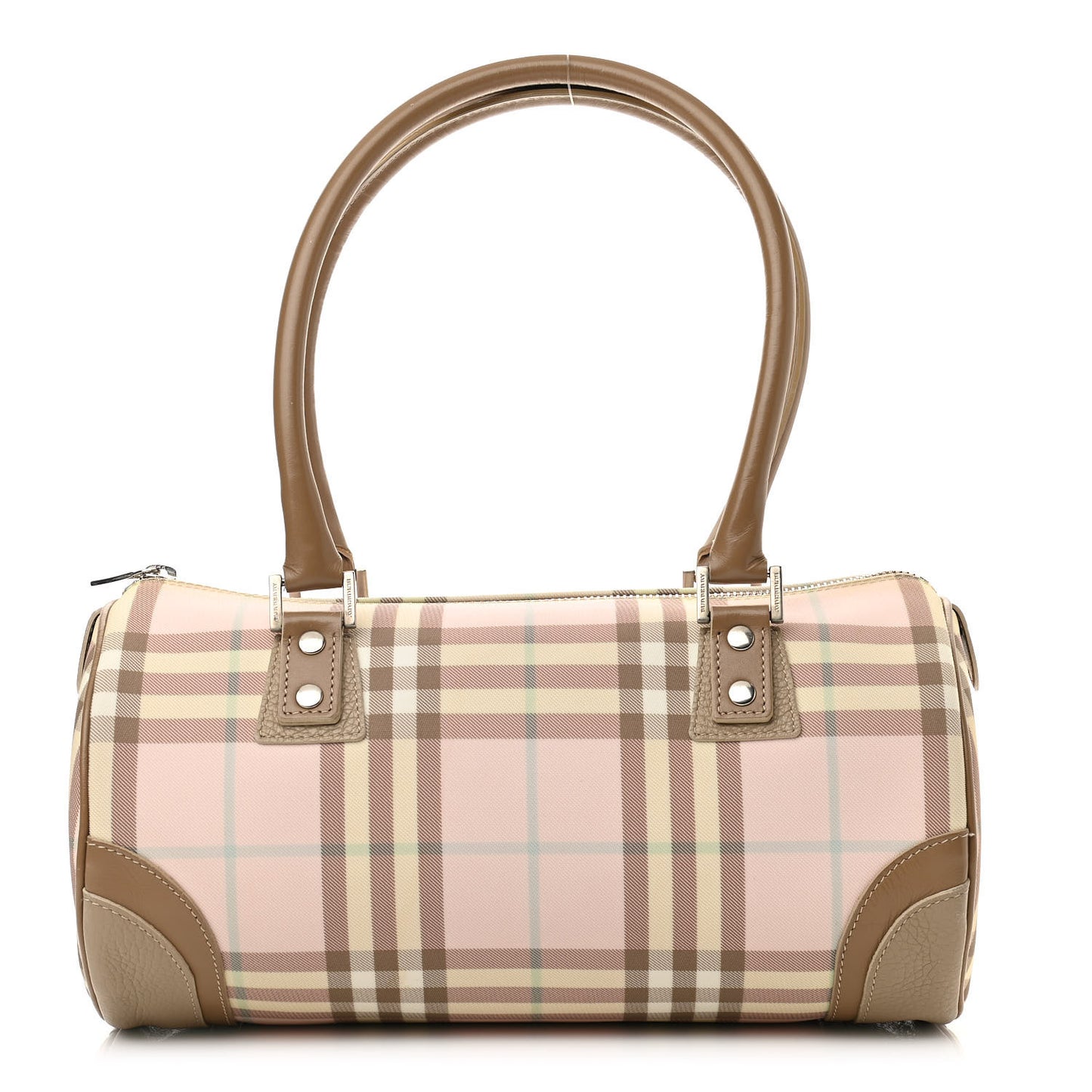 Candy Check Lola Barrel Shoulder Bag Pink