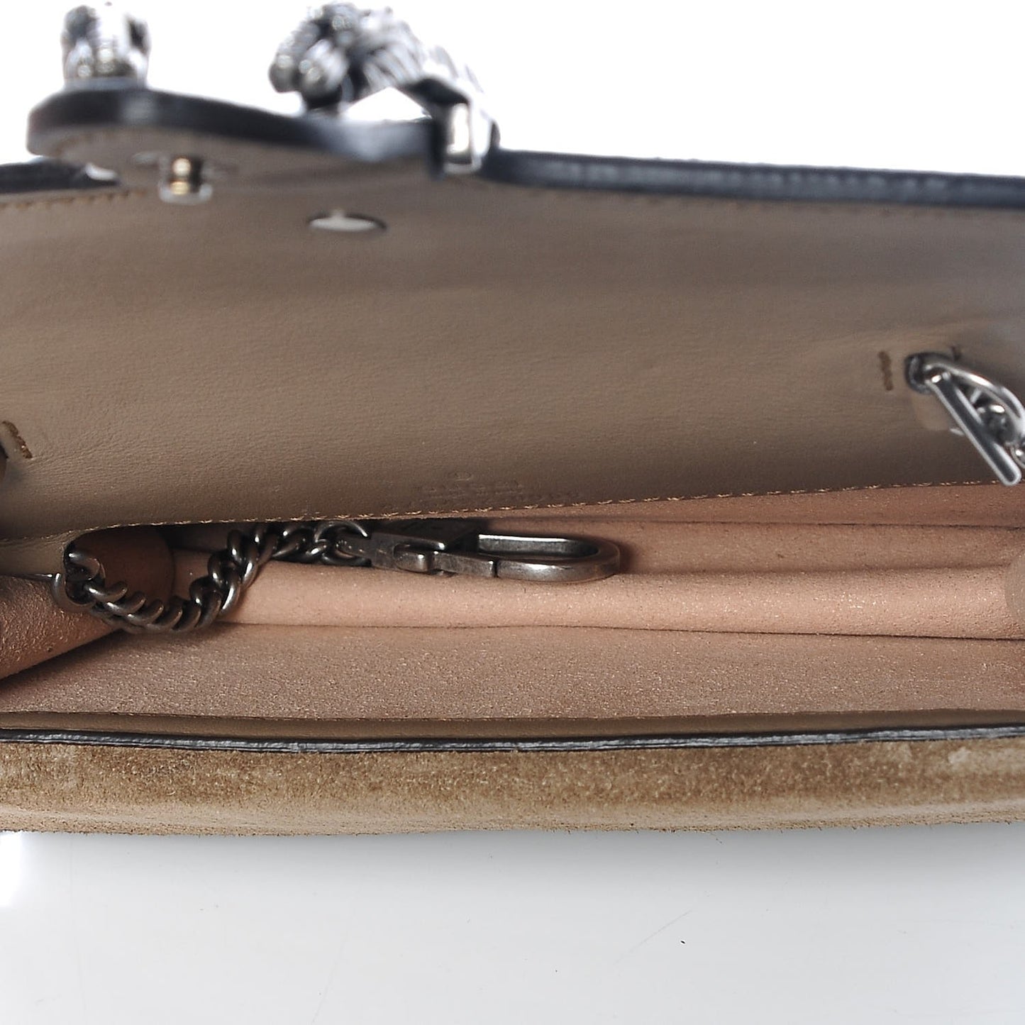 GG Supreme Monogram Super Mini Dionysus Shoulder Bag Taupe