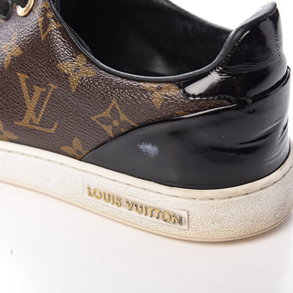 Louis Vuitton Patent Monogram Frontrow Sneakers 39 18 of 25