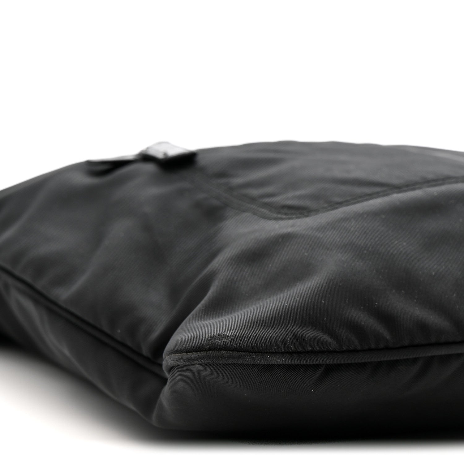 Prada Nylon Flat Messenger Bag Black 9 of 11