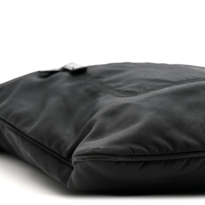 Prada Nylon Flat Messenger Bag Black 9 of 11