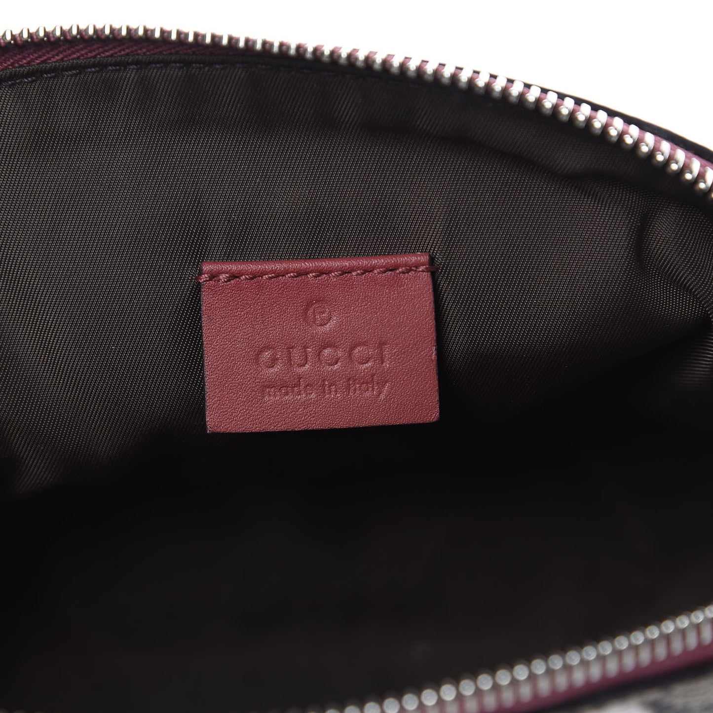 GG Supreme Monogram Blooms Large Pouch Cosmetic Case Beige Multicolor Dry Rose