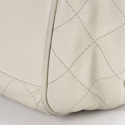 Chanel Caviar Quilted Timeless Accordion Flap White 16 of 17