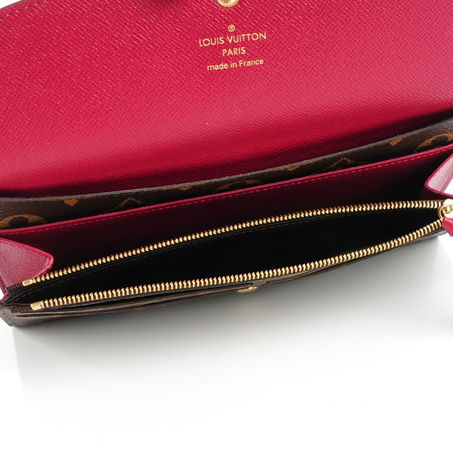 Louis Vuitton Monogram Emilie Wallet Fuchsia 5 of 7