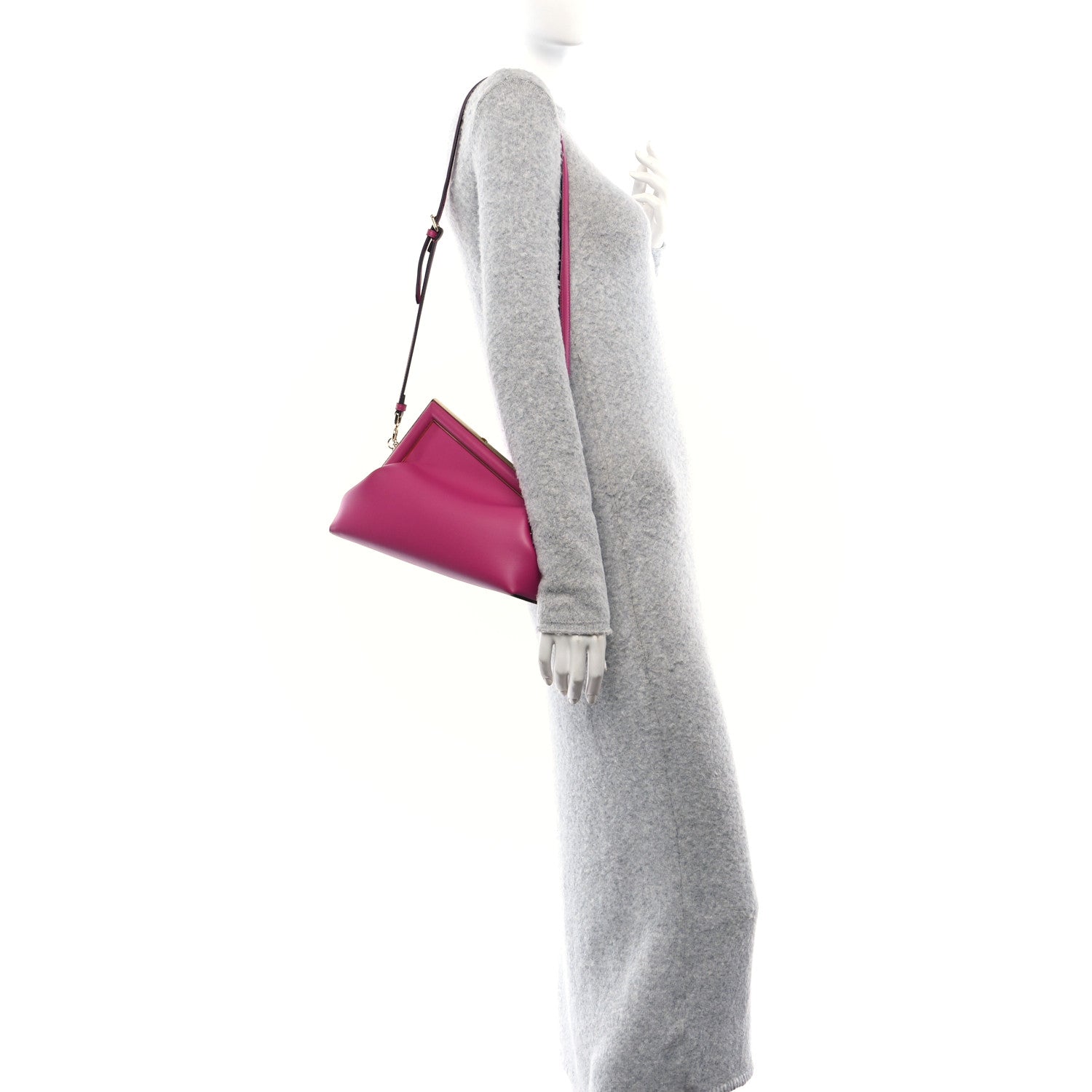 Fendi Shiny Nappa Midi Fendi First Ciclamino Pilar 2 of 10