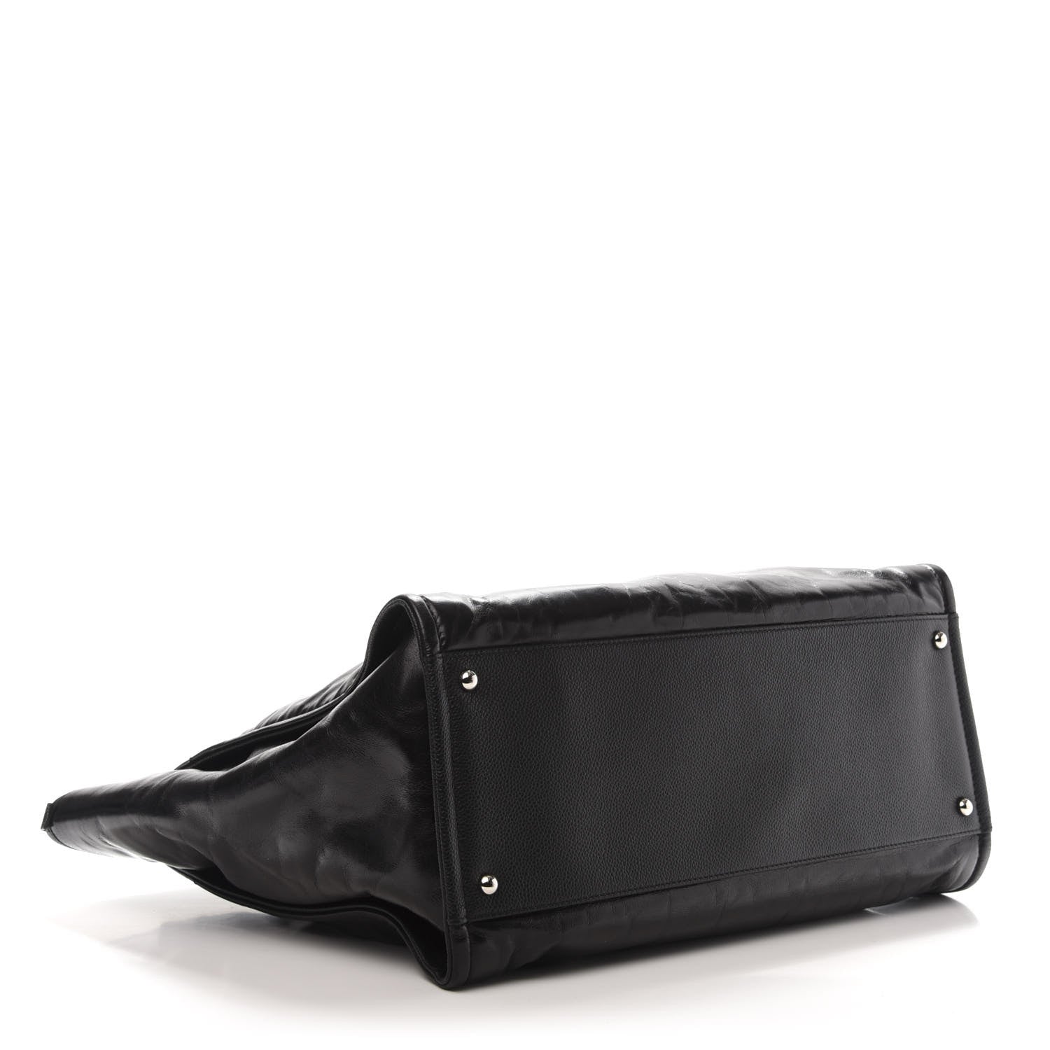 Chanel Glazed Calfskin Medium Deauville Tote Black 4 of 10