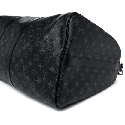Louis Vuitton Monogram Eclipse Keepall Bandouliere 55 10 of 16