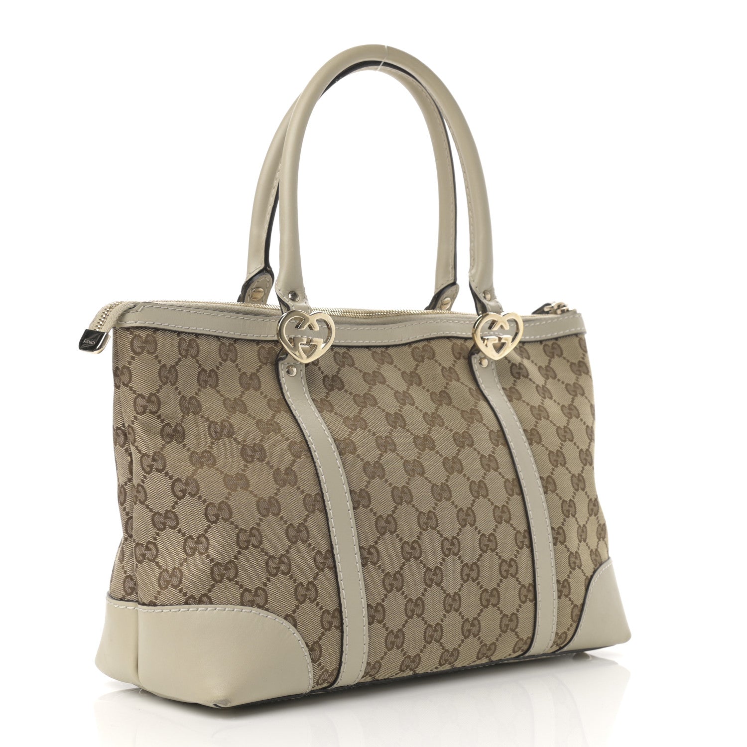 Gucci Monogram Small Lovely Heart Tote White 3 of 17