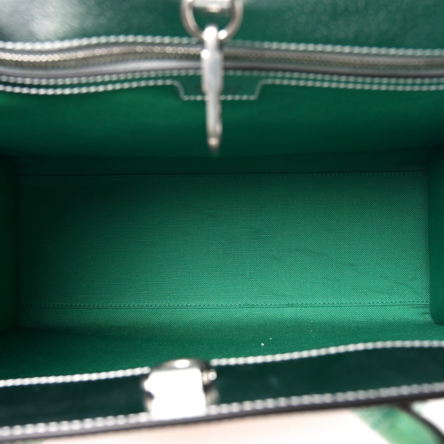 Gucci Laminated Textured Dollar Calfskin Good Game Interlocking G Tote Silver 5 of 10
