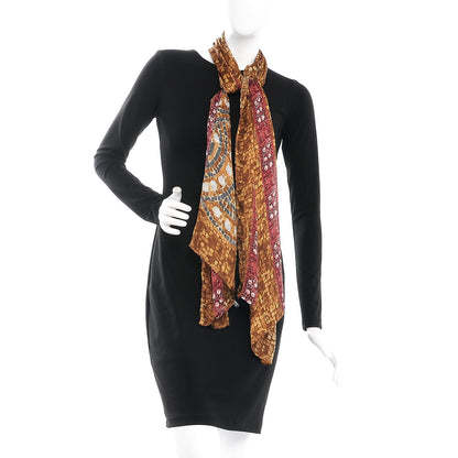 Chanel Silk Mosaic CC Logo Scarf 2 of 5