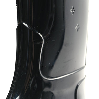 Louis Vuitton Rubber Embossed Monogram Drops High Rain Boots 37 Black 8 of 8