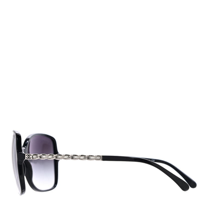 Chanel Lambskin Square Chain Sunglasses 5210-Q Black 3 of 7