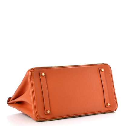 Hermes Togo Vibrato Birkin 35 Orange 5 of 37