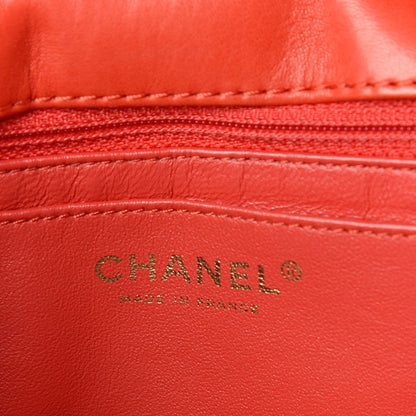 Chanel Lambskin Quilted XL Maxi Single Flap Red 6 of 16