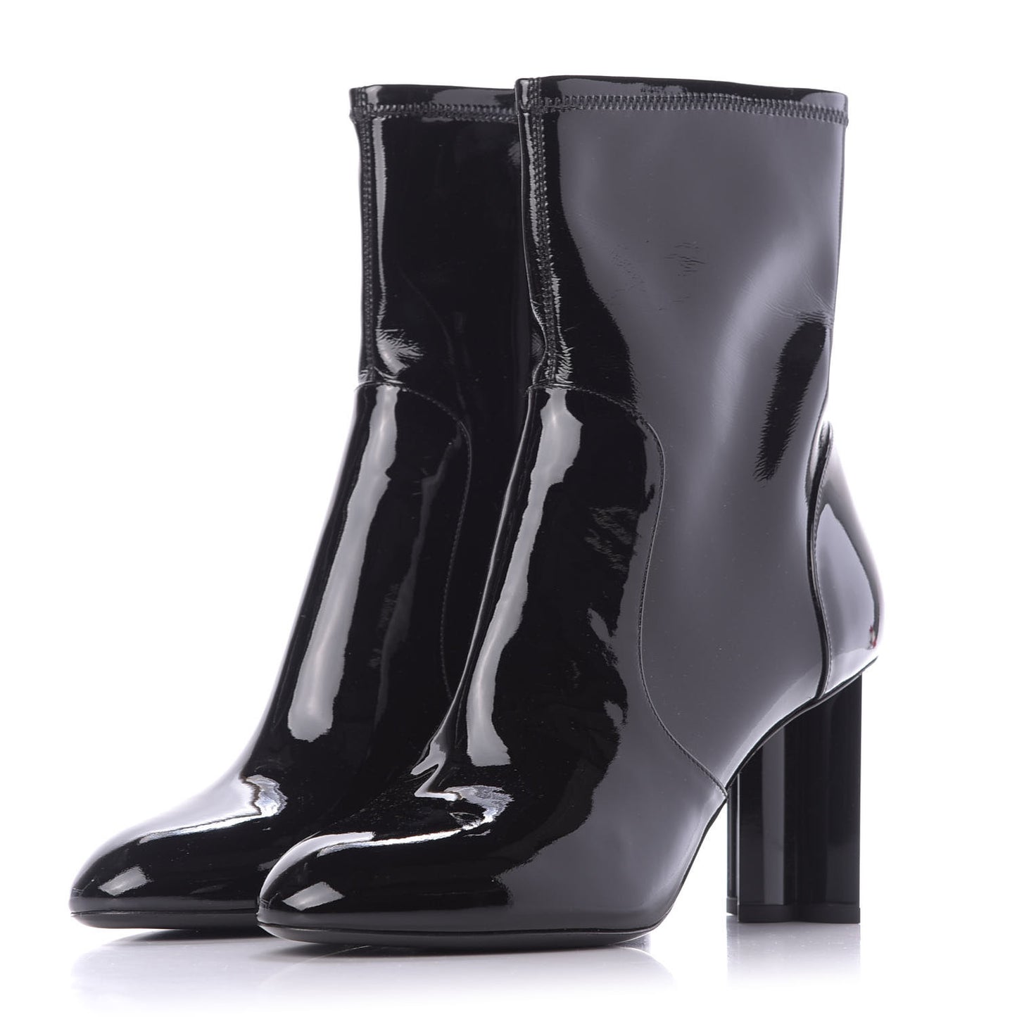 Patent Uniformes Silhouette Ankle Boots 41 Black