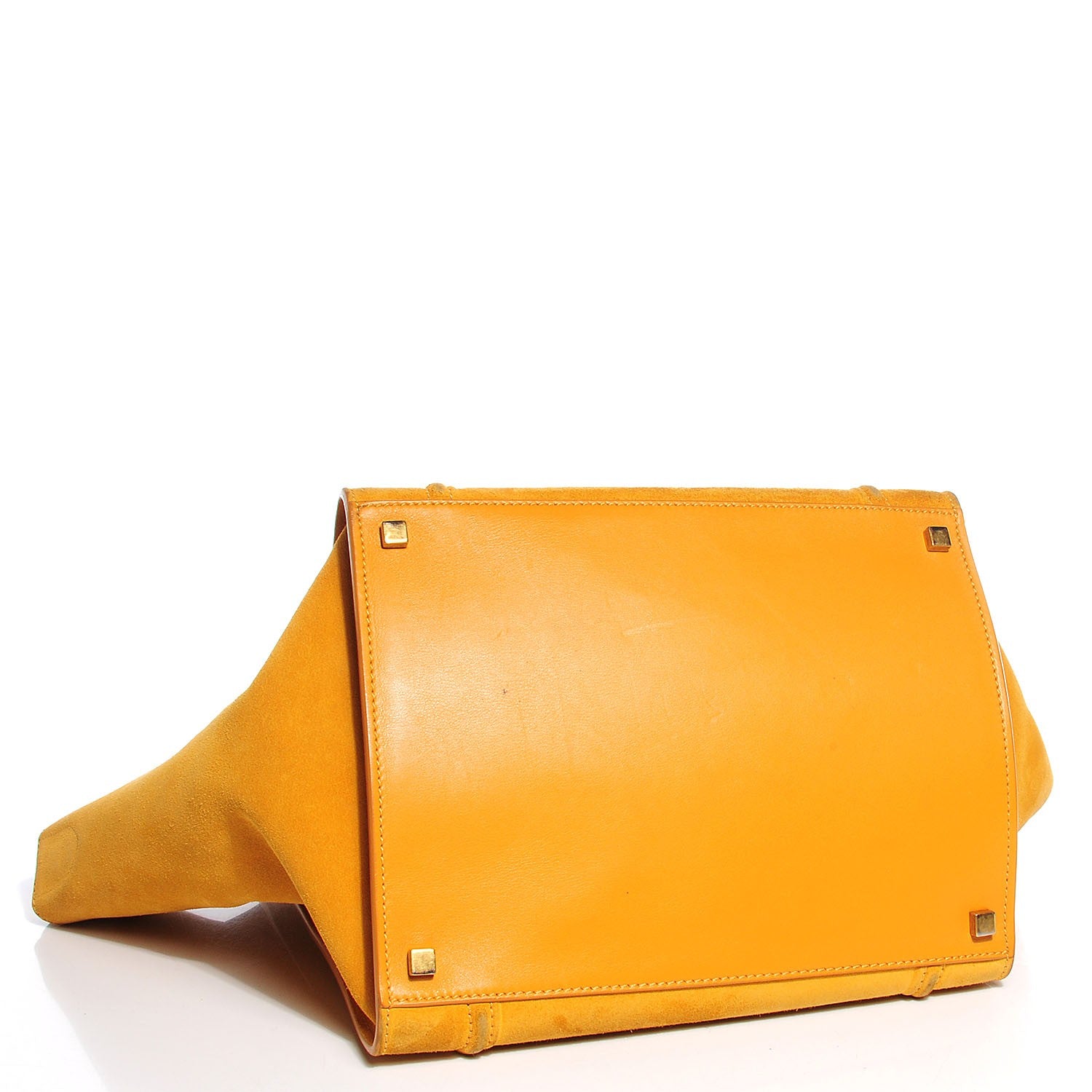 Celine Suede Medium Phantom Luggage Amber 3 of 8