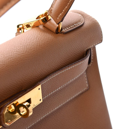Hermes Courchevel Kelly Retourne 28 Gold 13 of 13