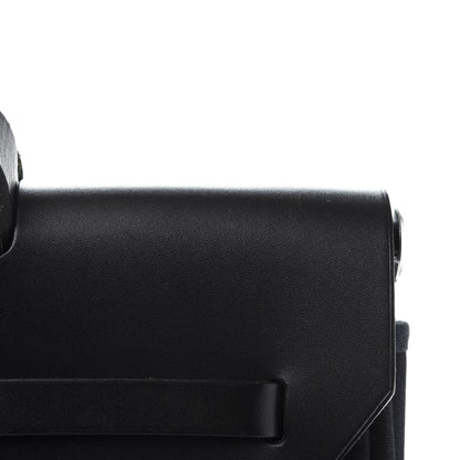 Hermes Toile Vache Calfskin Herbag 39 MM Black 14 of 19