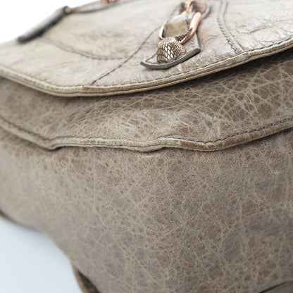 Balenciaga Agneau Giant 12 Rose Gold Hardware Neo Folk Messenger Gris Poivre 9 of 15