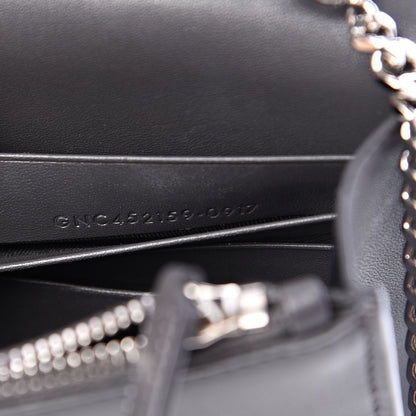 Saint Laurent Smooth Calfskin Classic Monogram Kate Tassel Chain Wallet Grey 6 of 11