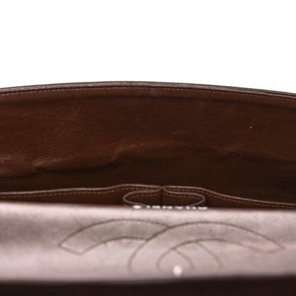 Chanel Lambskin Quilted Jumbo Double Flap Dark Brown 14 of 14