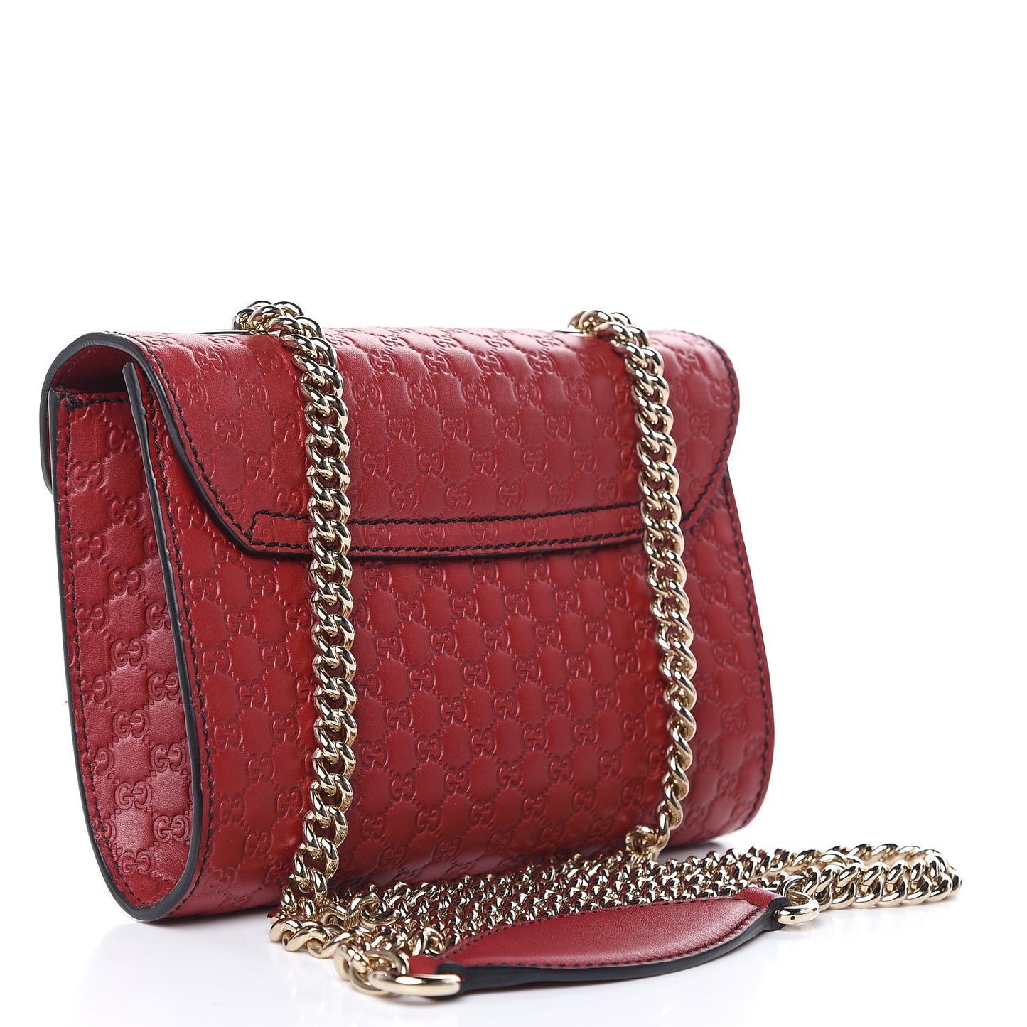 Soft Microguccissima Mini Emily Chain Shoulder Bag Rosso