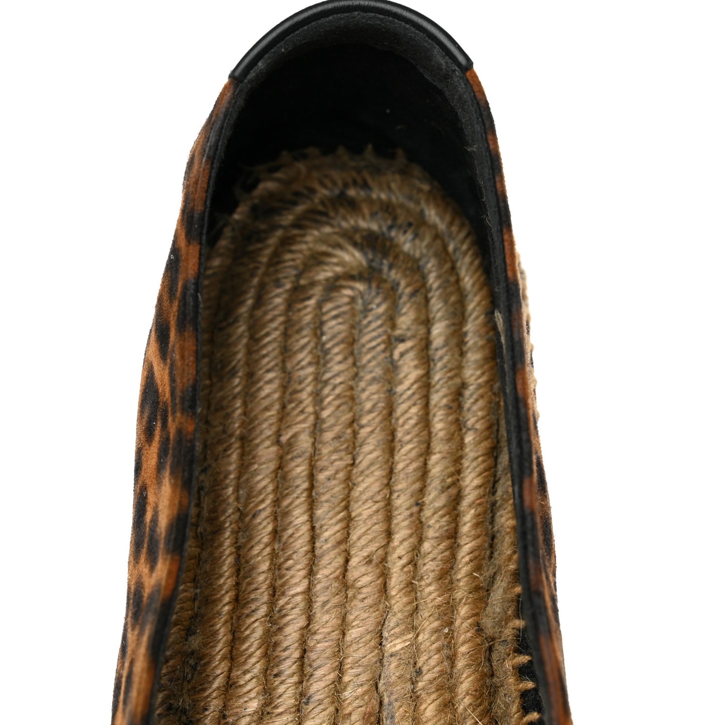 Suede Leopard Print Espadrilles 39