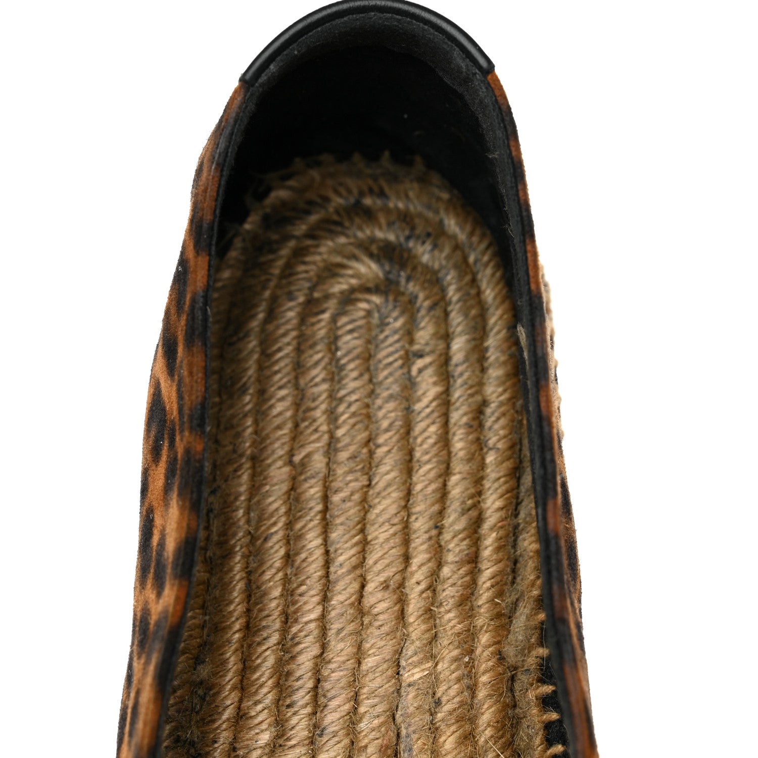 Saint Laurent Suede Leopard Print Espadrilles 39 9 of 12