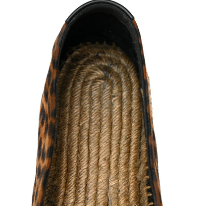 Saint Laurent Suede Leopard Print Espadrilles 39 9 of 12