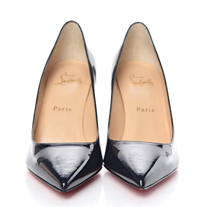 Christian Louboutin Patent Decollete 554 85 Pumps 38.5 Marine 2 of 8