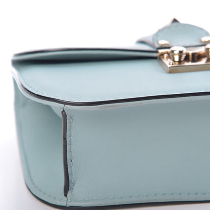 Valentino Garavani Vitello Small Glam Lock Rockstud Flap Sky Sorbet 11 of 11