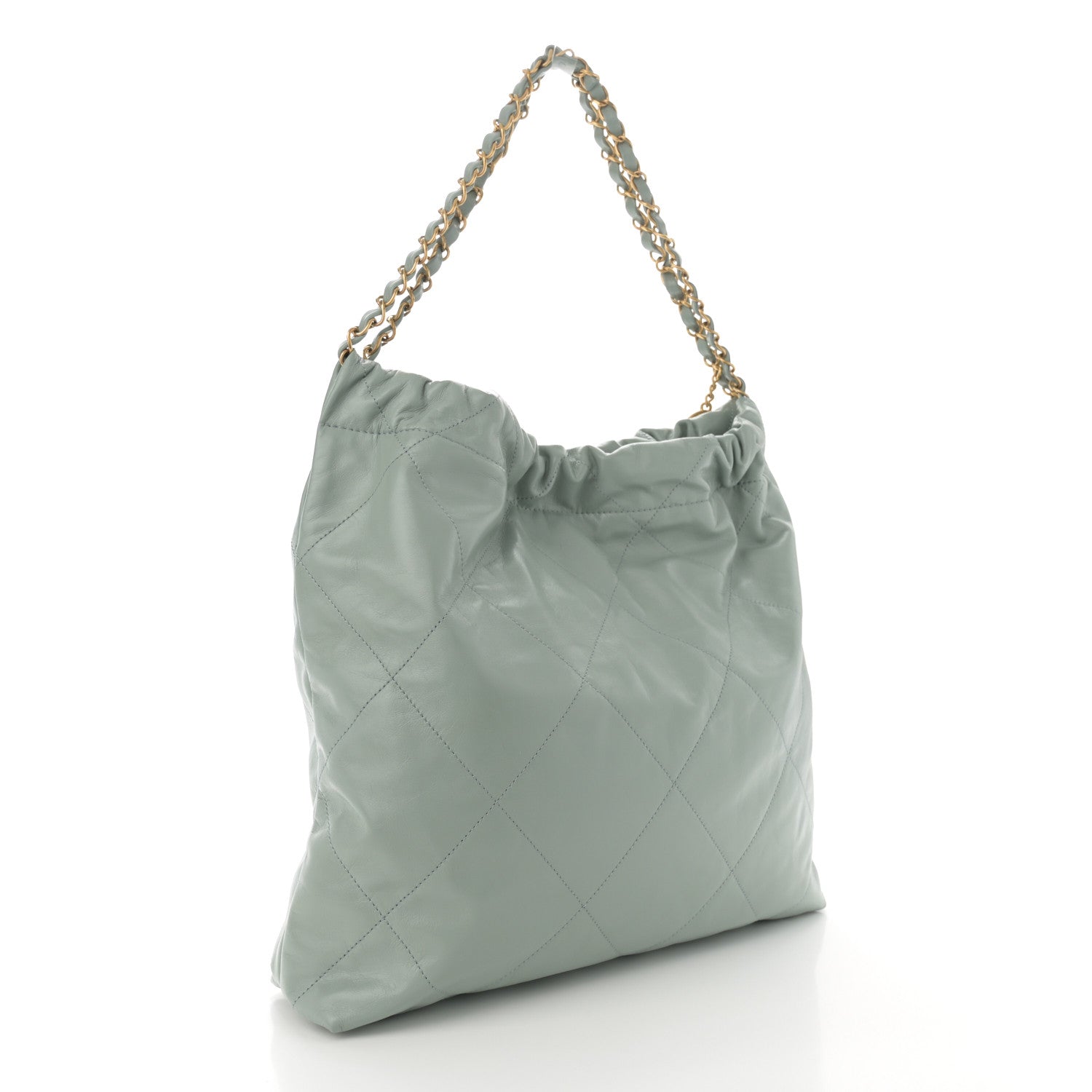Chanel Shiny Calfskin Quilted Chanel 22 Grey 4 of 11