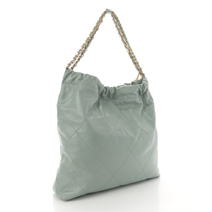 Chanel Shiny Calfskin Quilted Chanel 22 Grey 4 of 11