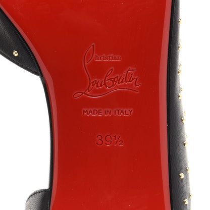 Christian Louboutin Calfskin Studded Iriza Flats 39.5 Black 7 of 8