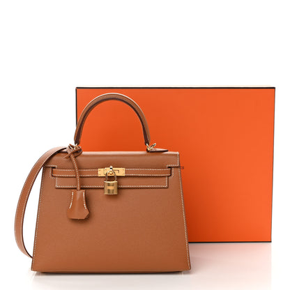 Hermes Epsom Kelly Sellier 25 Gold 11 of 11