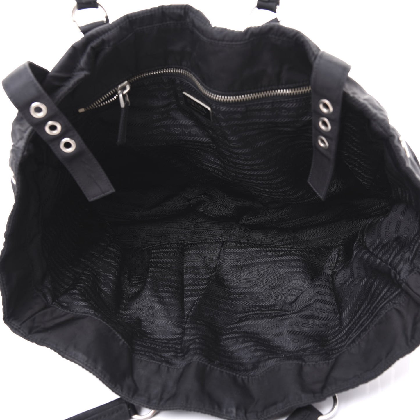 Nylon Tessuto Tote Black