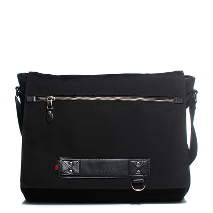 Gucci Parana Signature Web Loop Large Messenger Bag Black 1 of 9