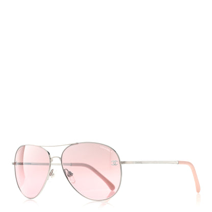 Chanel CC Aviator Sunglasses 4189-T-Q Pink 1 of 8