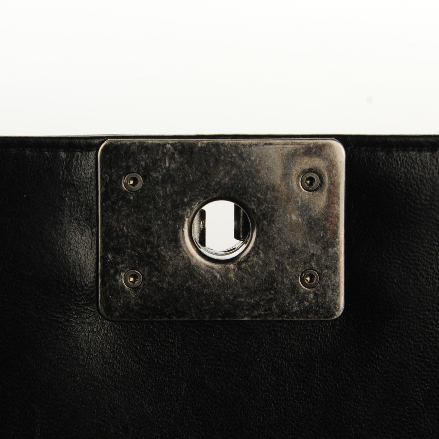 Chanel Lambskin Quilted Medium Boy Flap Black 6 of 8