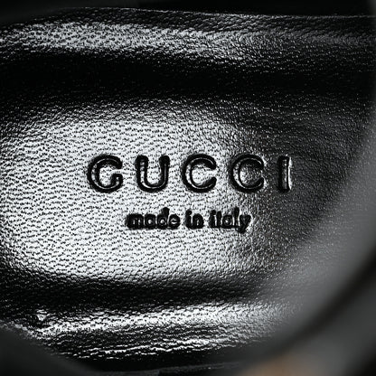 Gucci Flores Calfskin Monogram Maxi GG Nappa Matelasse Double G 40mm Ankle Boots 36.5 Black Camel Ebony 6 of 9