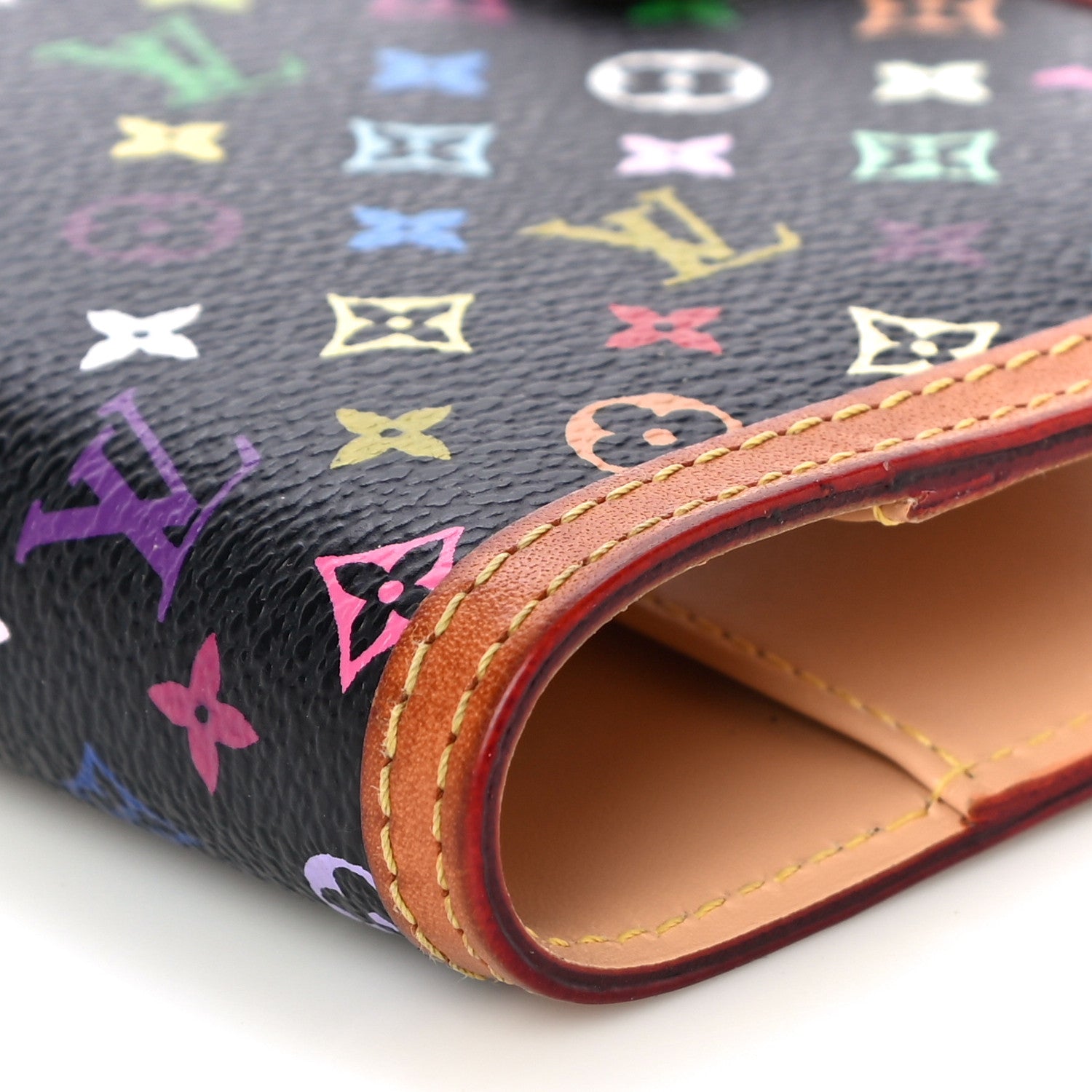Louis Vuitton Monogram Multicolor Small Ring Agenda Cover Black 7 of 12