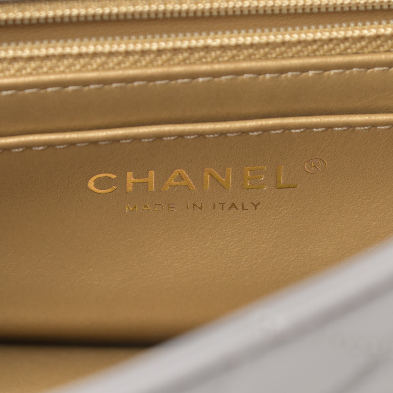 Chanel Lambskin Quilted Mini Rectangular Pearl Crush Flap Grey 6 of 12