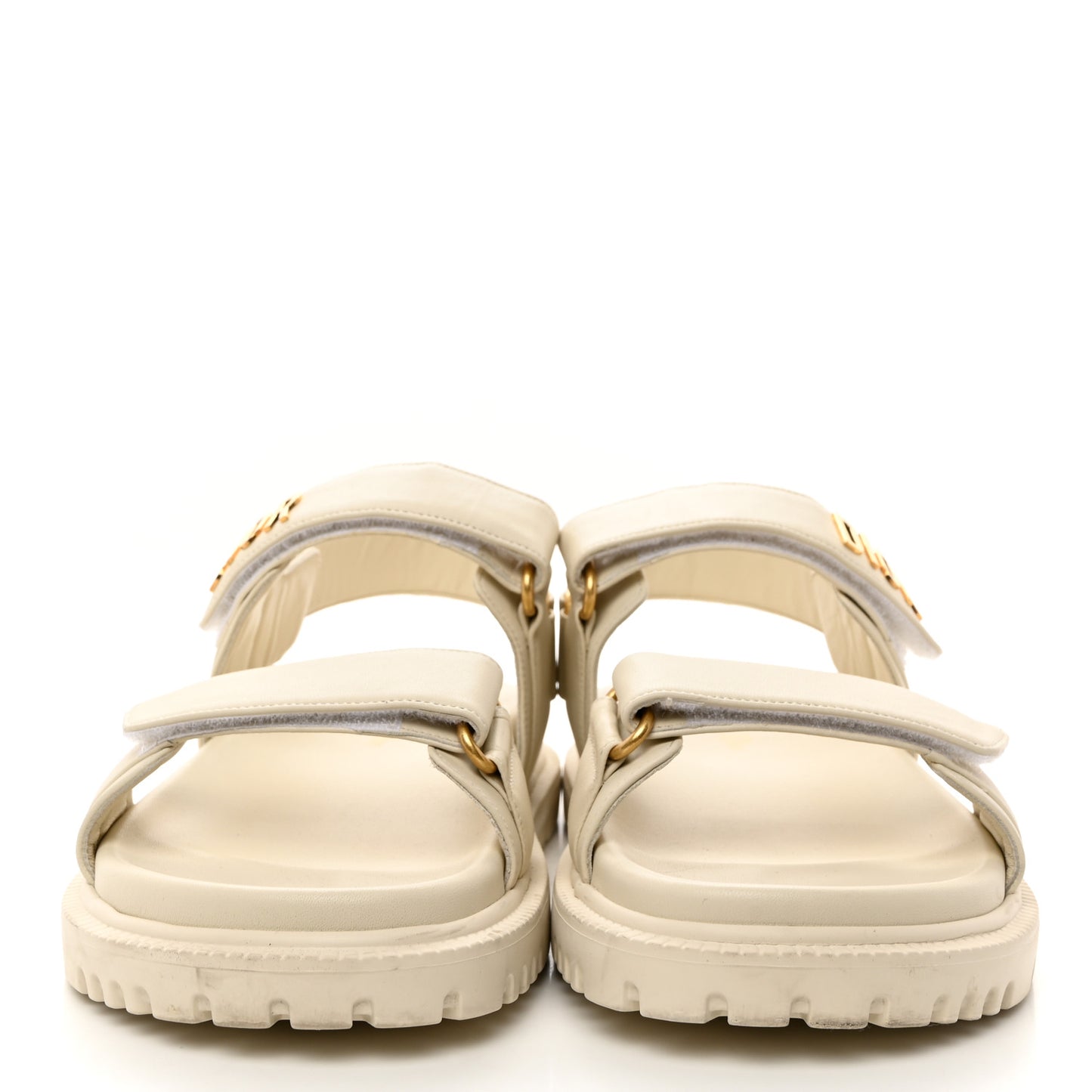Lambskin Dioract 10mm Sandals 38 Off White