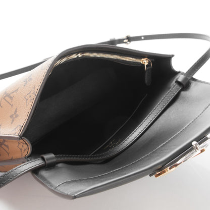 Louis Vuitton Calfskin Reverse Monogram Column Clutch 5 of 7