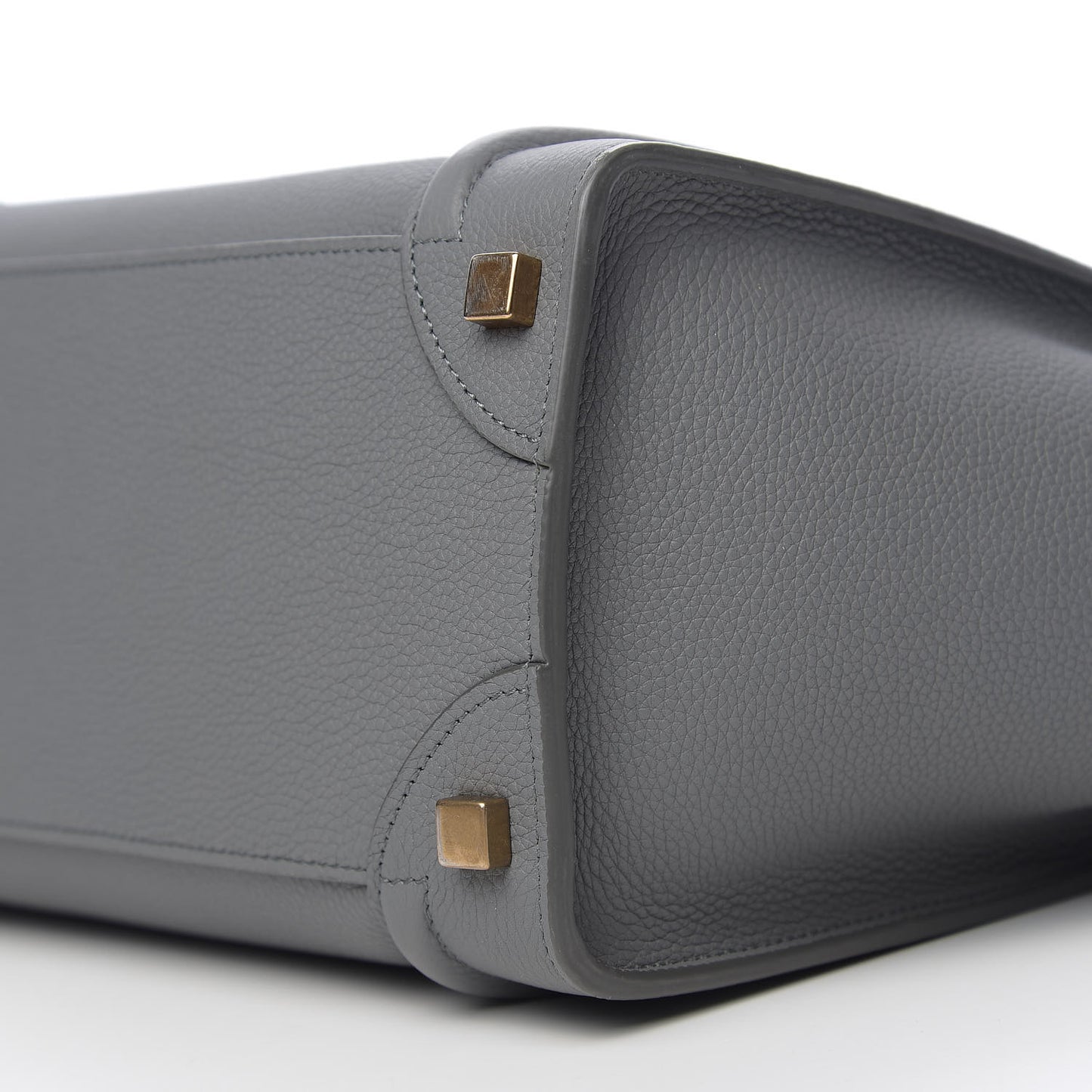 Baby Drummed Calfskin Micro Luggage Kohl