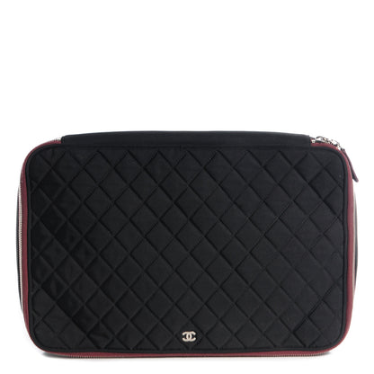 Chanel Nylon Quilted Laptop Case Black 1 of 9