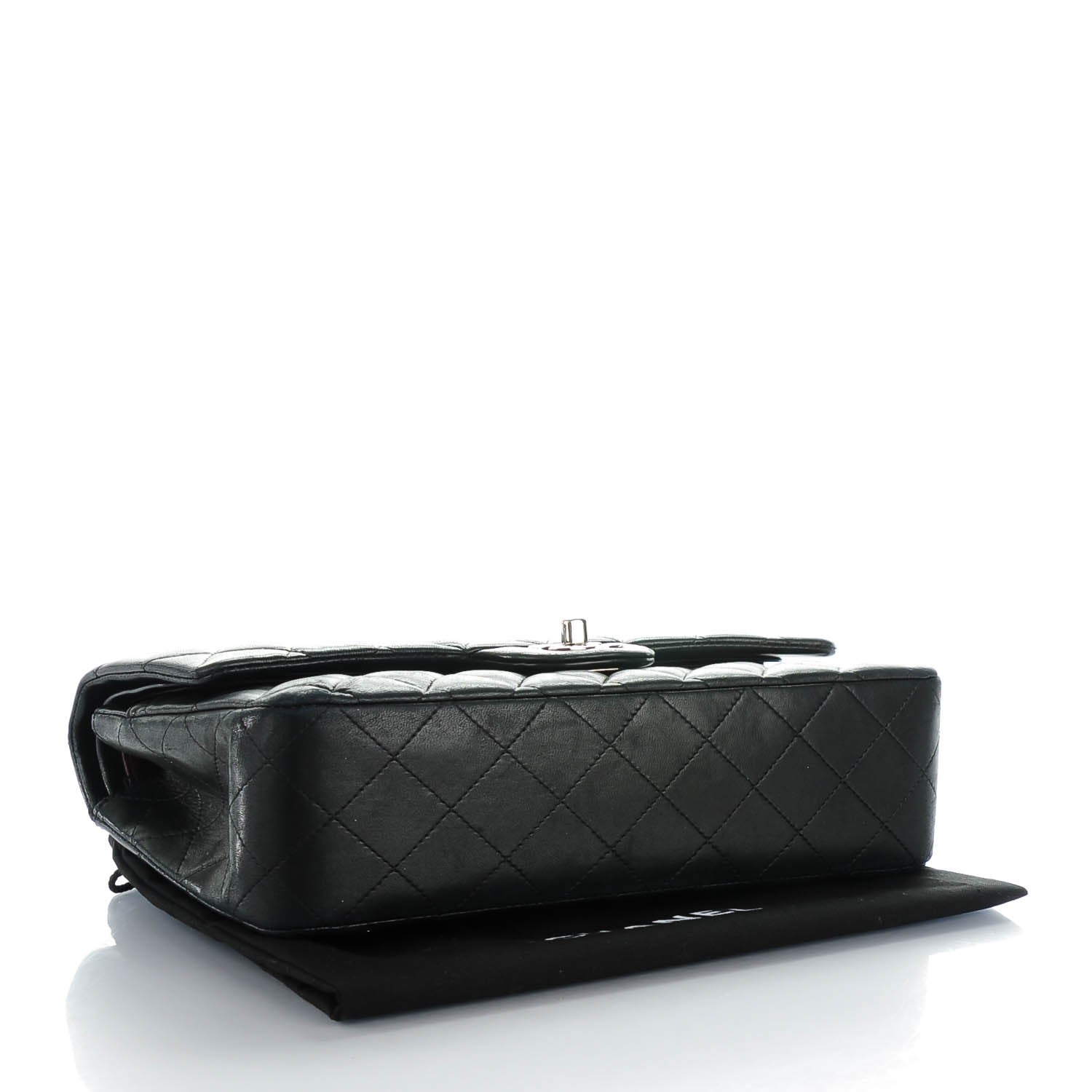 Chanel Lambskin Quilted Medium Double Flap Black 4 of 9