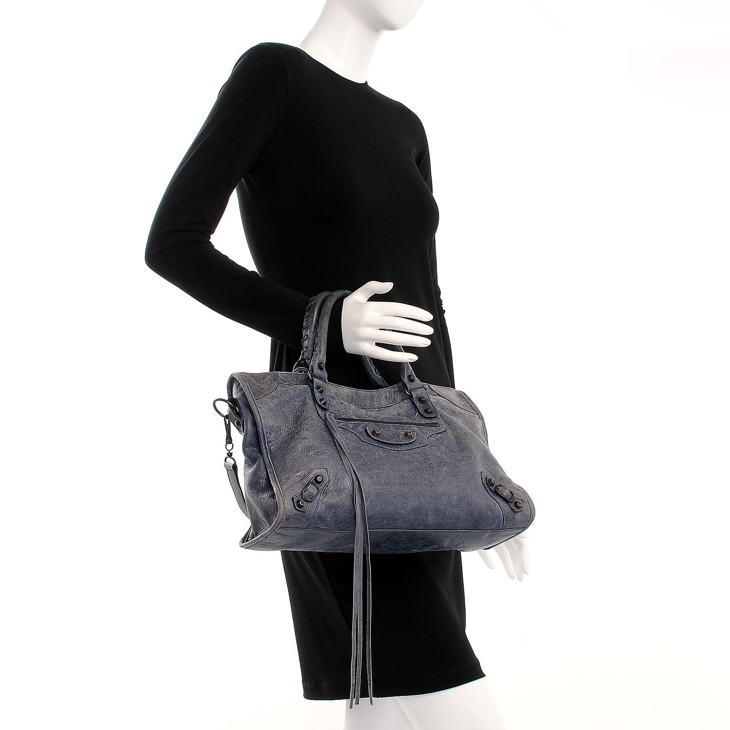 Balenciaga Agneau Classic Hardware City Bleu Roi 3 of 11